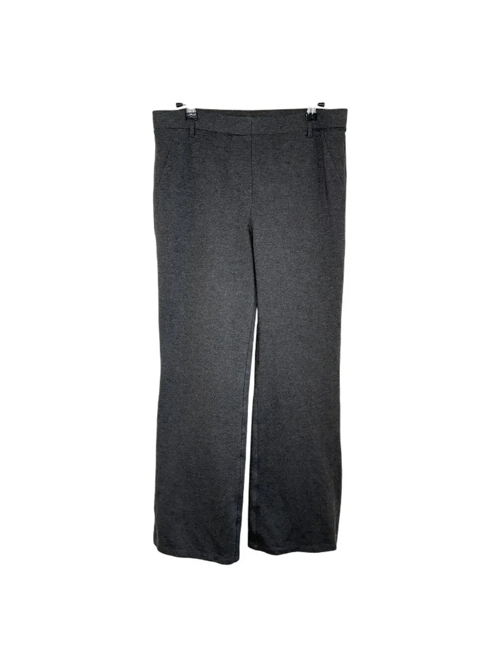 Quince Gray Heather Straight Leg Ponte Pants, M